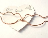 Love Birds / Handmade Copper Kissing Birds / made when ordered