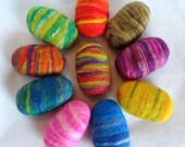 Felted Soap Unique Gift ONE Large Brightly Multicolored 4 Ounce Bar Soap