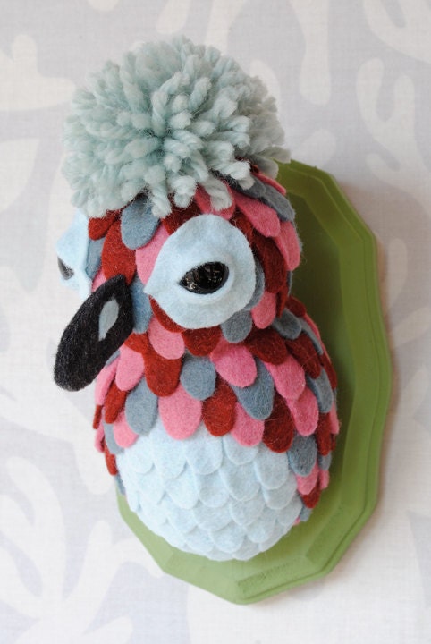 Custom Pom-Pom Bird - Mini Mount