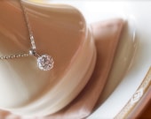LAST PIECE -- Cinderella's Ball -- Diamante Studded Pendant - Silver Necklace, Everyday Classics, Diamante Studs, Casual Chic, Classic Chic