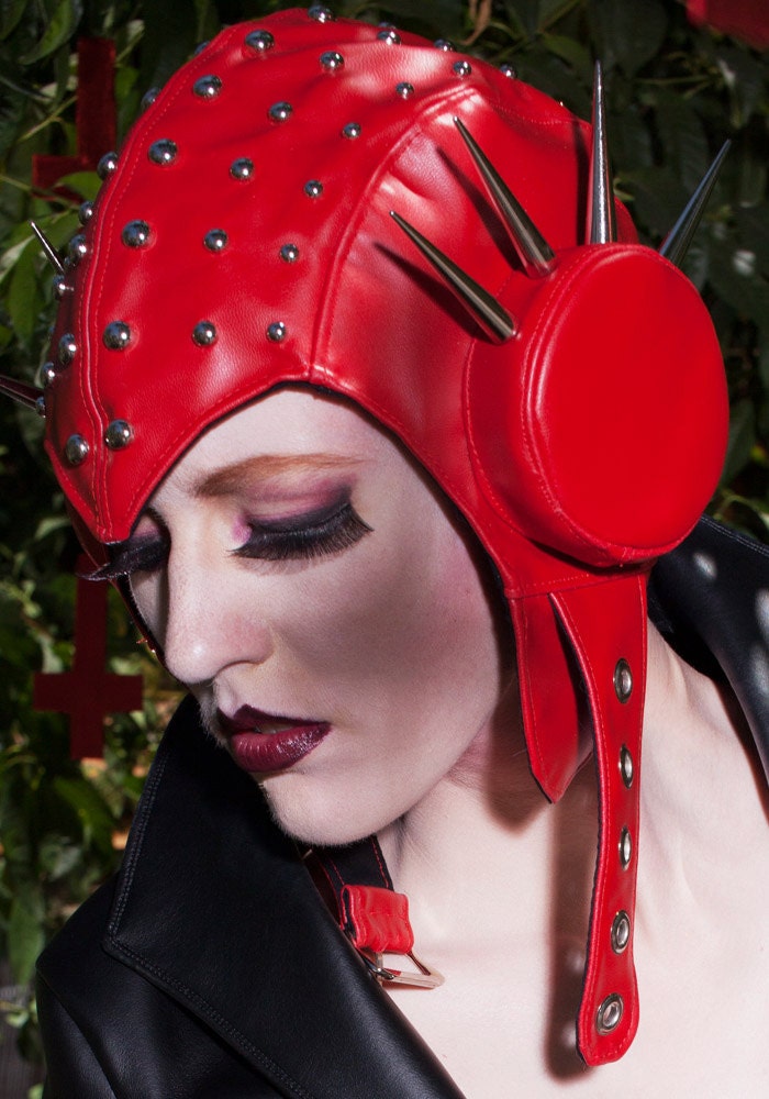 Bombs Away Heavy Metal Vegi Leather Bomber Hat
