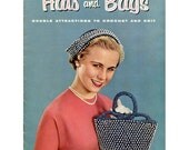 1950s Hats and Bags - Vintage Crochet / Knitting Pattern - Coats & Clarks Book No. 310