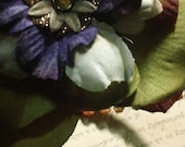 Sarita- plum and olive tribal dance headband