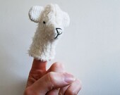 Eco Friendly Organic Snow Bear Finger Puppet Polar Toddler Baby Toy