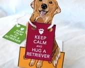Keep Calm Golden Retriever - Desk Decor Paper Doll