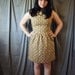 Mad Men 1950's Dress- Brown Plaid Dress- size small- SALE