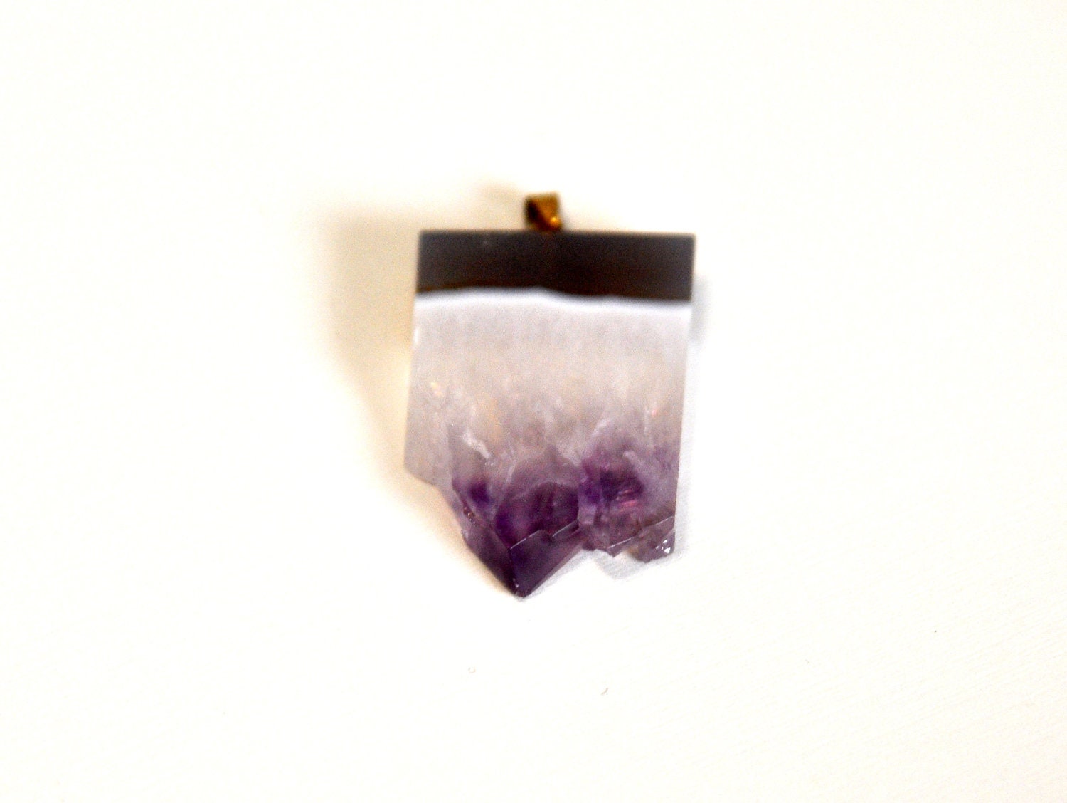 Raw Amethyst Stone Pendant - SALE ITEM deeply discounted