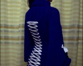 READY TO SHIP Corseted Longline Bodice, Mararan Elendil, Royal Blue