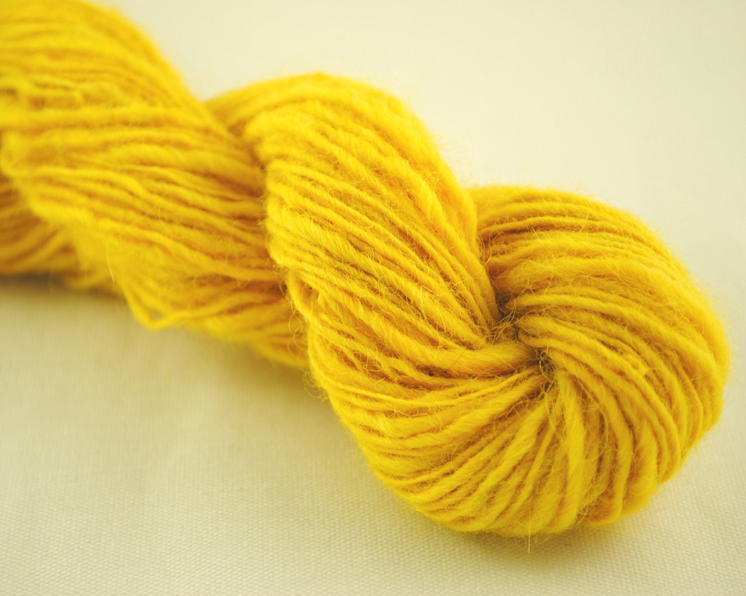 Handspun Sock Yarn 100 percent Alpaca - Yellow Brick Road