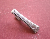 One Skinny Tie Clip - Brushed Matte Silver - Gift For Stylish Guys - Style No. TC510S