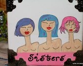 SISTERS canvas paintings original beautiful colors
