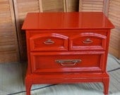SoHo Accent Table Nightstand PAINT to ORDER Vintage Poppy Cottage