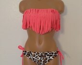 Seashore cheetah bikini