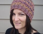 Multicolor textured beanie hat READY TO SHIP