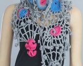 Freeform Crochet Scarf