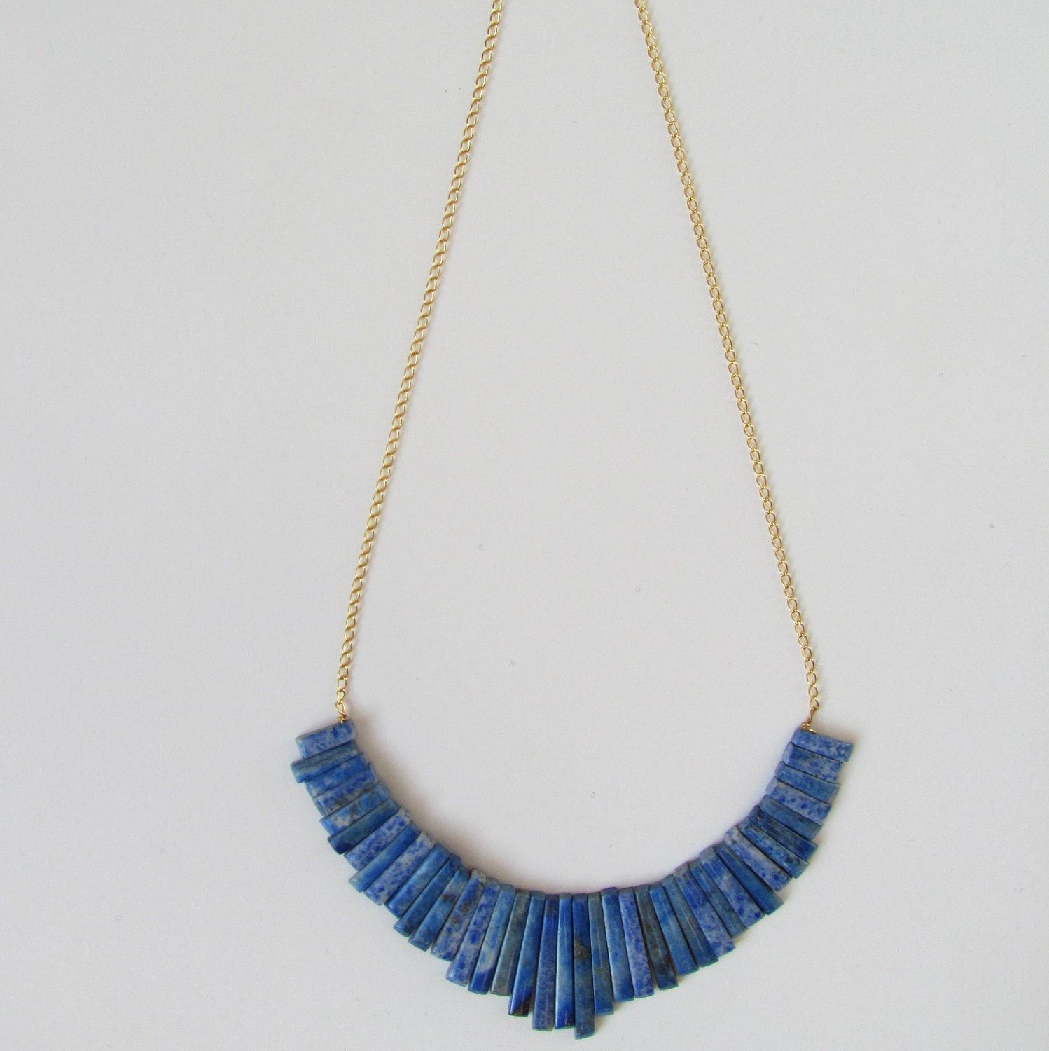 Lapis Gold Necklace