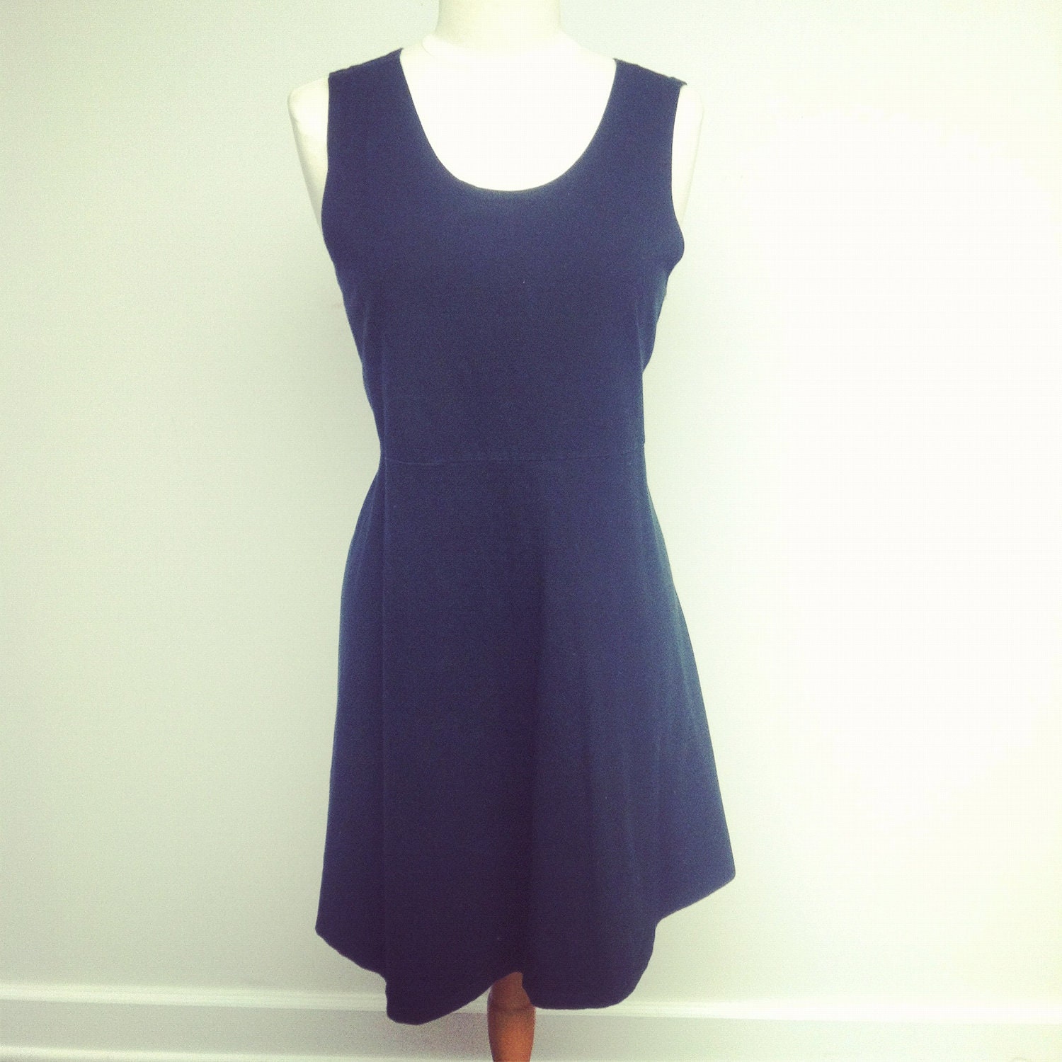 HALF OFF SALE Vintage Black Mini Skater Dress Plus Size xxl xxxl