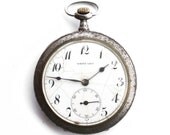 RARE Antique Swiss pocket watch White Lily