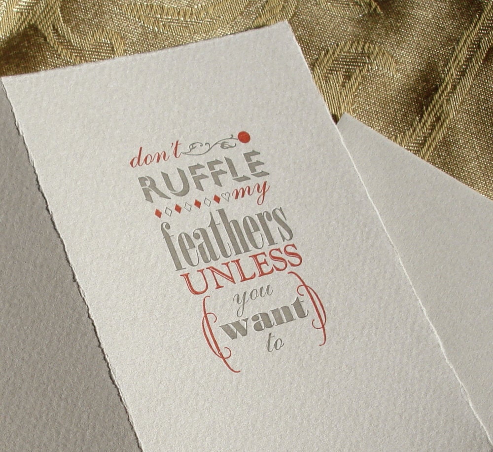 Saucy & Fancy Letterpress Greeting Cards BOX SET of 6