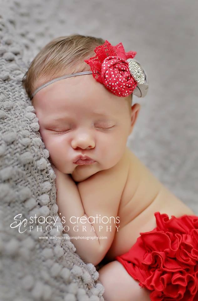 Silent Night - red and silver vintage inspired holiday headband