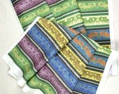Celtic Knot Greyhound Fabric panel, 15 stripes in your color choices - will custom print