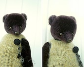 Reserved for T M, Almondine, Miniature One Of a Kind Mohair Artist Bear by Aerlinn Bears
