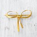 Brooch - 18K Gold Ribbon Bow Brooch