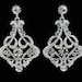 Vintage Chandelier Wedding Earrings, Vintage Bridal Earrings, NINA Be Frosted