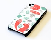 Woodland iPhone Case - Squirrel Fox Mushroom