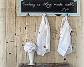 Vintage Kitchen Chalkboard  Wedding Planner Photo Booth Prop Home Decor Shabby Chic Chalk board, Beach Cottage, Farm House Chic,
