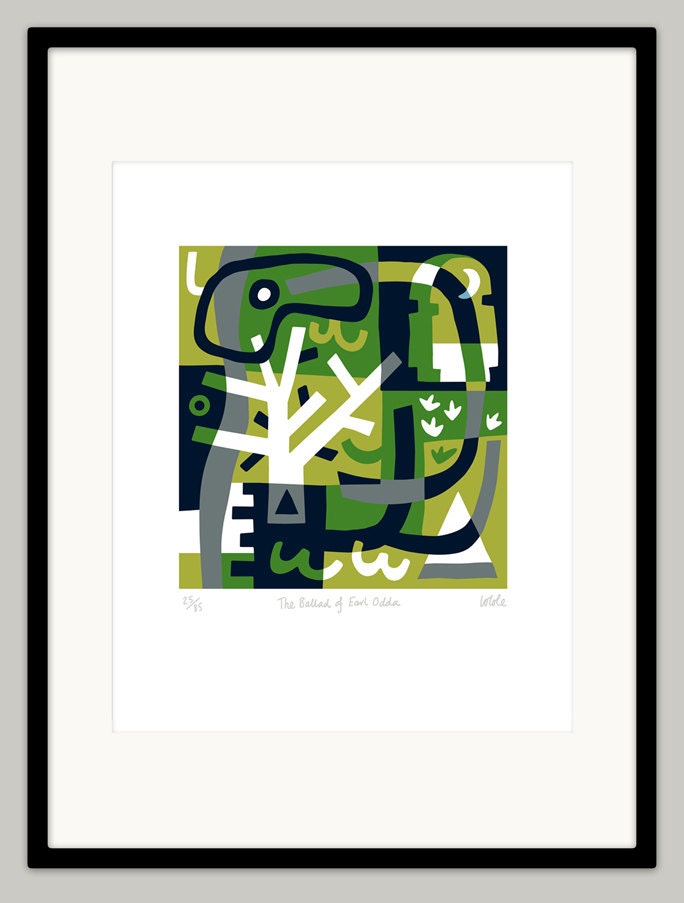 The Ballad of Earl Odda - Limited edition fine art print by Lo Cole