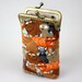 iPhone 5 Case Cats Fabric, iPhone 4 Case, iPhone 4S Case, iPod Case, iPod Touch Case, Cell Phone Case, Cotton Fabric w. Metal Frame