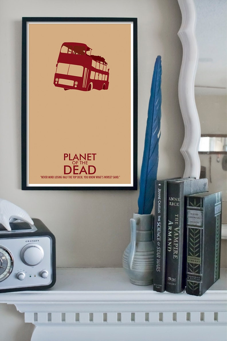 Planet of the Dead Special // Doctor Who Poster // 11x17 Minimalist Geek Art Print