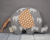 Mod Basics Elephant  - Small Softie - Eco-friendly Edition - Orange & Grey