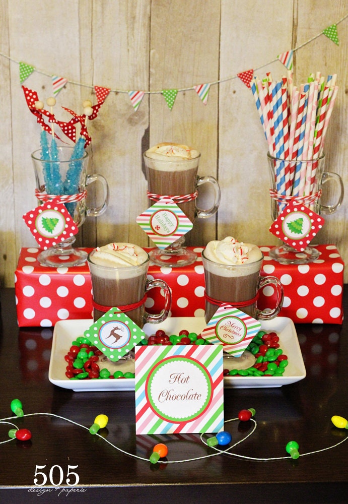INSTANT DOWNLOAD Christmas Party Collection - Printable Christmas Decorations by 505 Design Paperie Il_170x135