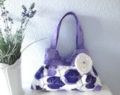 French Hyacinth, Pleated Handbag, LAST ONE