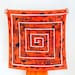 Maze Furoshiki Cinnabar.  "Furoshiki" Japanese multi wrapping cloth and Scarf.