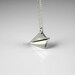 Paper Airplane Necklace, Harry Styles, One Direction, Sterling Silver Necklace