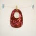 Funky Chocolate and Pink Baby Bib / Chic Baby Bib