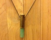 Aventurine Point Bullet Necklace