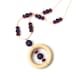 Baby Shower Gift - Wooden Teething/ Nursing Necklace for Mom - Garnet Red and Purple