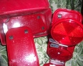 Vintage Miro Flare Emergency Roadside Reflector Kit w/ Flags Only 10 USD