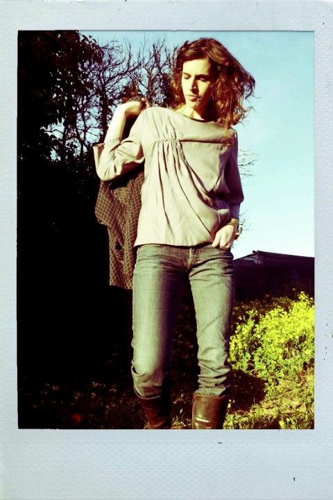 Gray Shirt, Designed Blouse, Designers Shirt, Ruffles, Stylish Women Shirt, Natural fabric