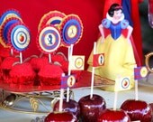 Snow White Inspired BOTTLE LABELS or Straw flags - Girls Birthday Party - Princess - Ladies or Woman - Bridal Shower - INSTANT Download Il_170x135