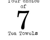 Seven Flour Sack Tea Towels