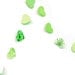 Green garland in paper hearts
