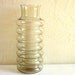 Smoke Glass Vase Clear Black Curvy  Excellent Condition
