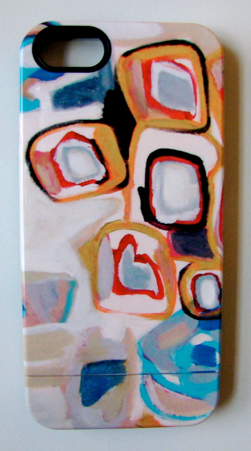 iPhone 5 Hard Two Piece Case with Original Art Painting, "September" by Mary Gaspar