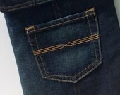 iPad Sleeve, Made out of Jeans, Upcycled, Netbook Cover, Mini Laptop Case