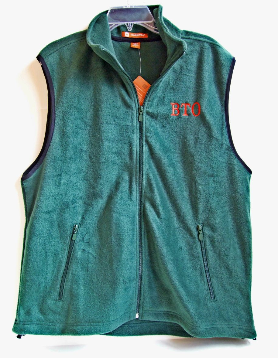 Monogrammed Fleece Vest